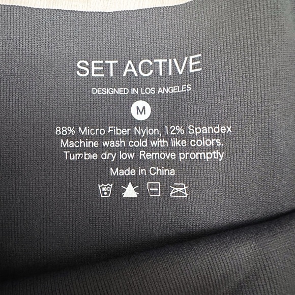 Set Active grey leggings size medium - Picture 2 of 4